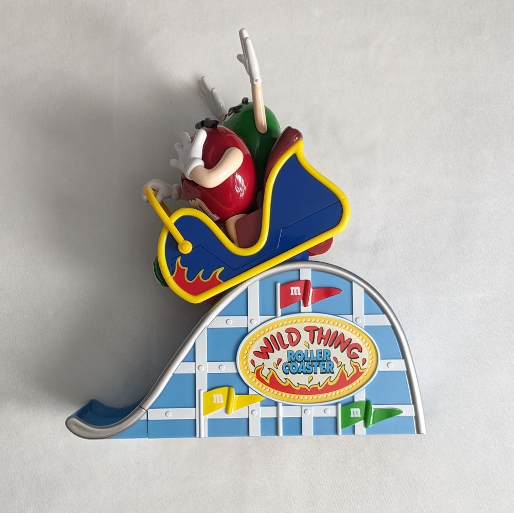 M&M wild thing roller coaster collectible candy dispenser